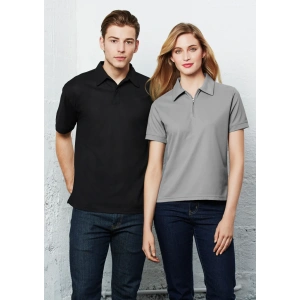 Womens Micro Waffle Short Sleeve Polo