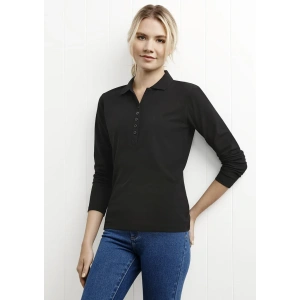 Womens Crew Long Sleeve Polo