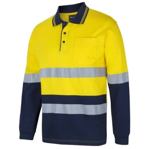 JB's Hi Vis (D+N) L/S Cotton Polo