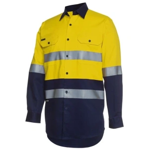 JB's Hi Vis (D+N) L/S 190G Work Shirt