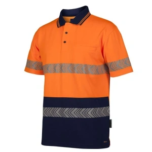 JB'S Hi Vis S/S Segmented Tape Polo