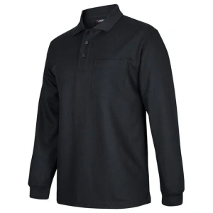 Podium L/S Waffle Pocket Polo
