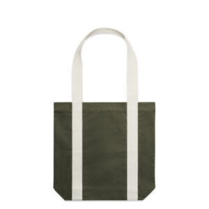 Two-Tone Carrie Tote ARMY/CREAM