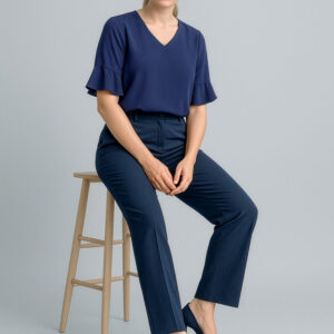 Womens Cool Stretch Adjustable Waist Pant Navy