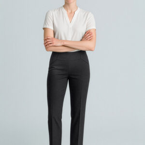 Womens Cool Stretch Bandless Slim Leg Pant Black