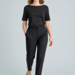 Womens Cool Stretch Ultra Comfort Waist Pant Black