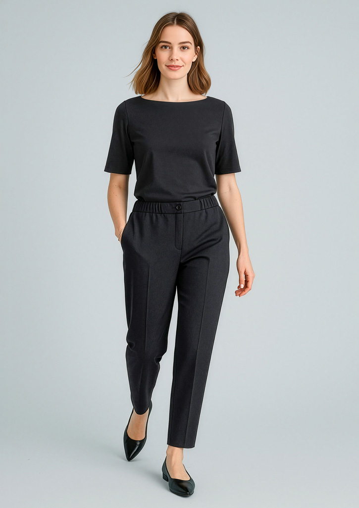 Womens Cool Stretch Ultra Comfort Waist Pant Black Womens Cool Stretch Ultra Comfort Waist Pant Black
