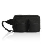 Recycled Double Waist Bag BLACK