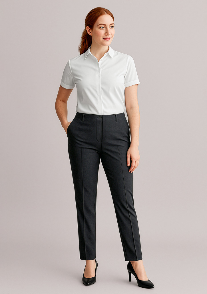 Womens Siena Bandless Elastic Waist Pant Black