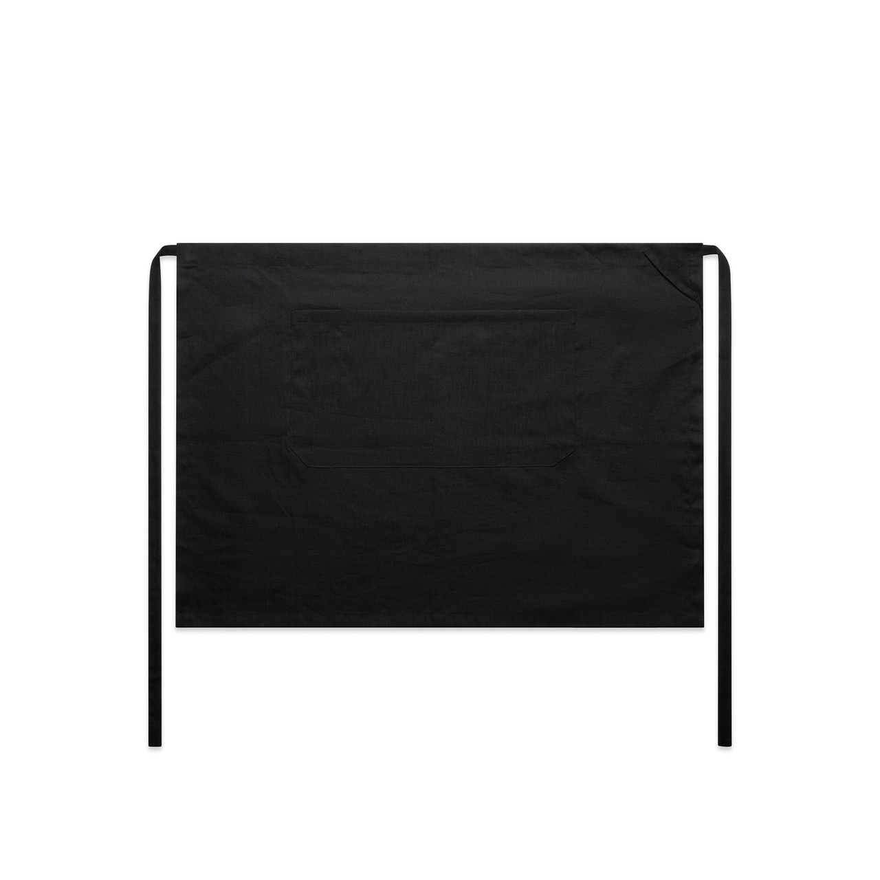 Linen Half Apron BLACK Linen Half Apron BLACK