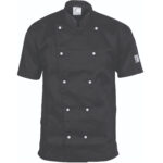 Traditional Chef Jacket - Short Sleeve Black