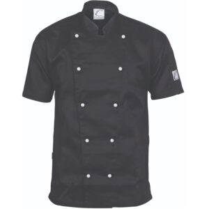 Traditional Chef Jacket - Short Sleeve Black