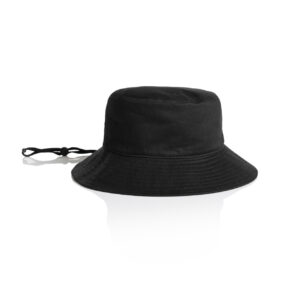 Wide Brim Bucket Hat BLACK