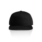 Stock 7-Panel Cap BLACK