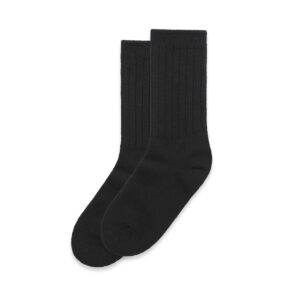 Knit Socks (2 Pairs) BLACK