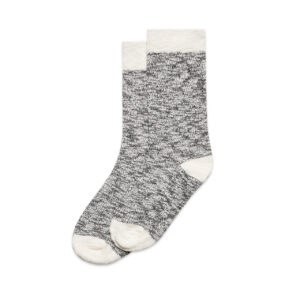 Slub Socks (2 Pairs) BLACK/NATURAL