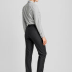 Womens Comfort Wool Stretch Slim Leg Pant Black