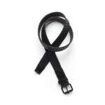 Braided Leather Belt BLACK