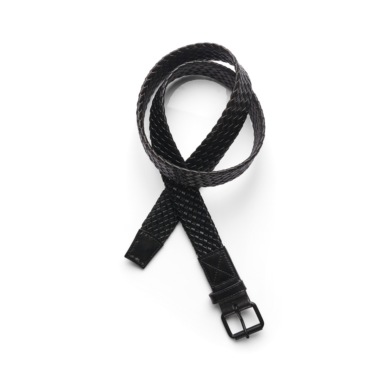 Braided Leather Belt BLACK Braided Leather Belt BLACK
