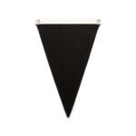 Canvas Pennant Flag BLACK