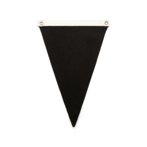 Canvas Pennant Flag BLACK