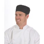 Flat Top Chef Hats Black