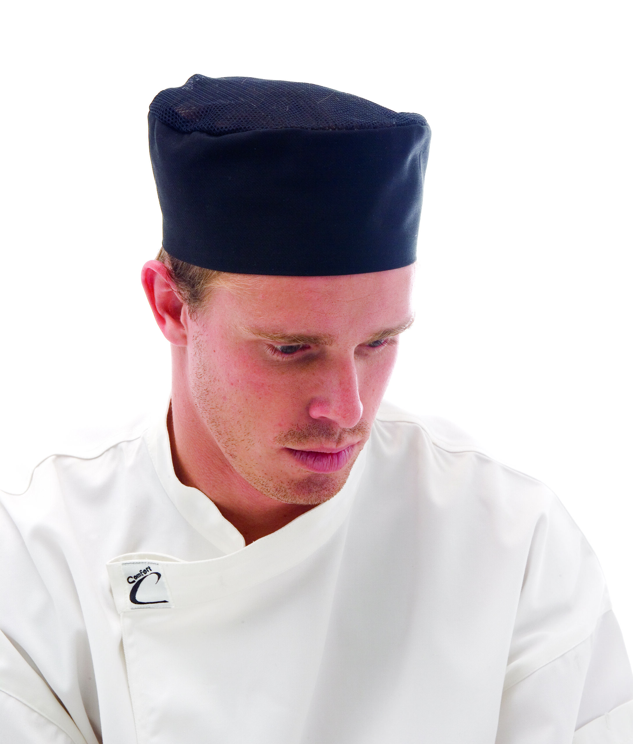 Cool-Breeze Flat Top Hat With Air Flow Mesh Upper Black Cool-Breeze Flat Top Hat With Air Flow Mesh Upper Black