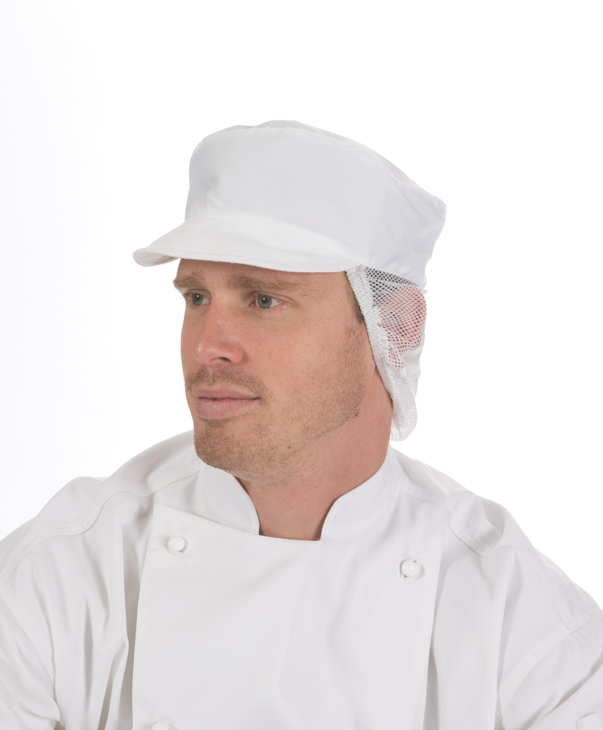 Cap with Net Back White Cap with Net Back White