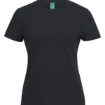 C of C Ladies Cotton S/S Stretch Tee Black