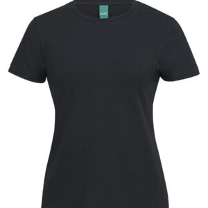 C of C Ladies Cotton S/S Stretch Tee Black