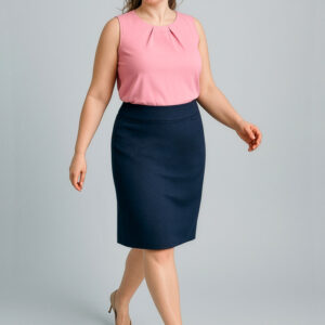 Womens Cool Stretch Relaxed Fit Lined Skirt Navy