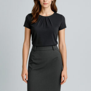 Womens Cool Stretch Multi-Pleat Skirt Charcoal