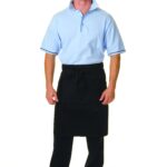 P/C Half Apron With Pocket Black