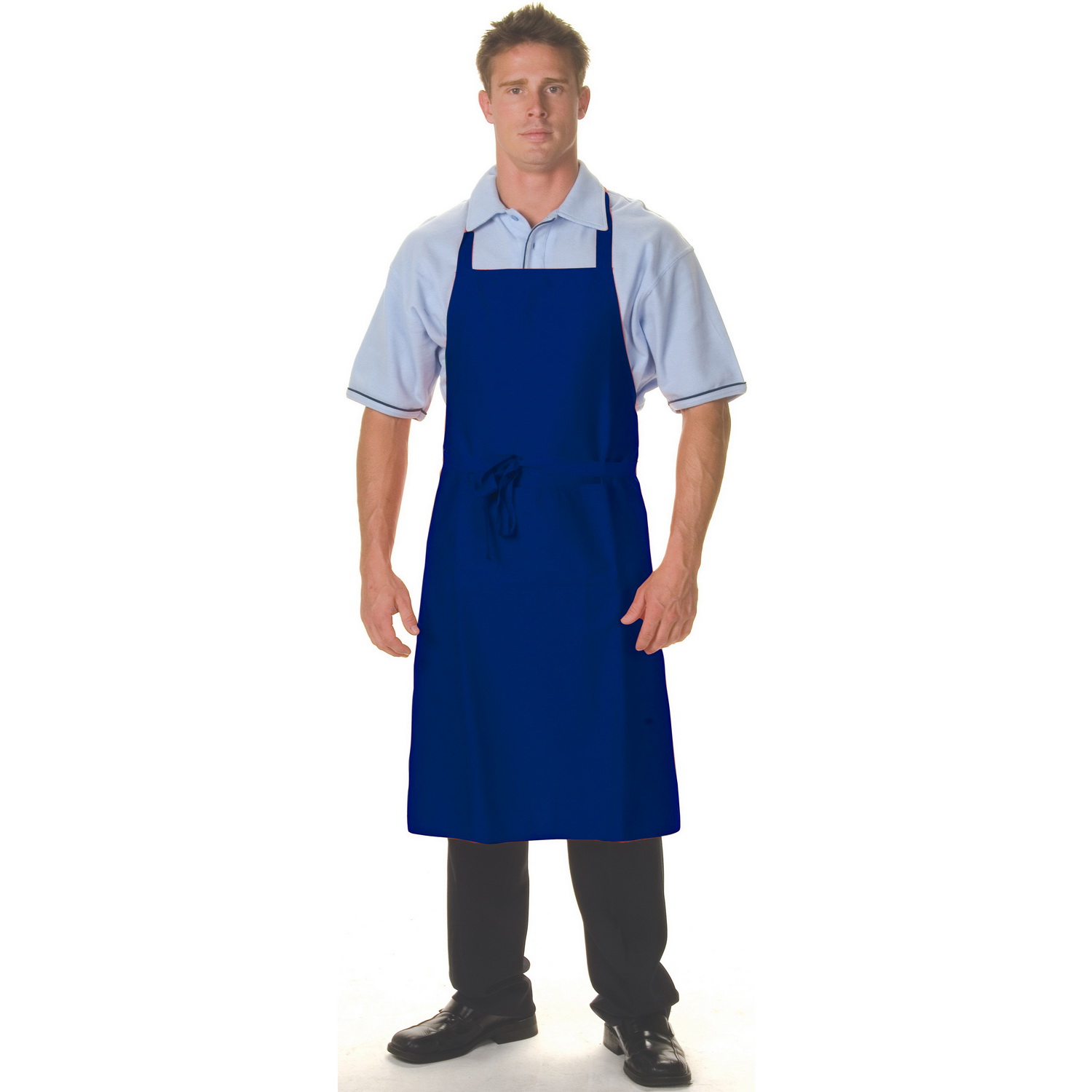 P/C Full Bib Apron With Pocket navy P/C Full Bib Apron With Pocket navy
