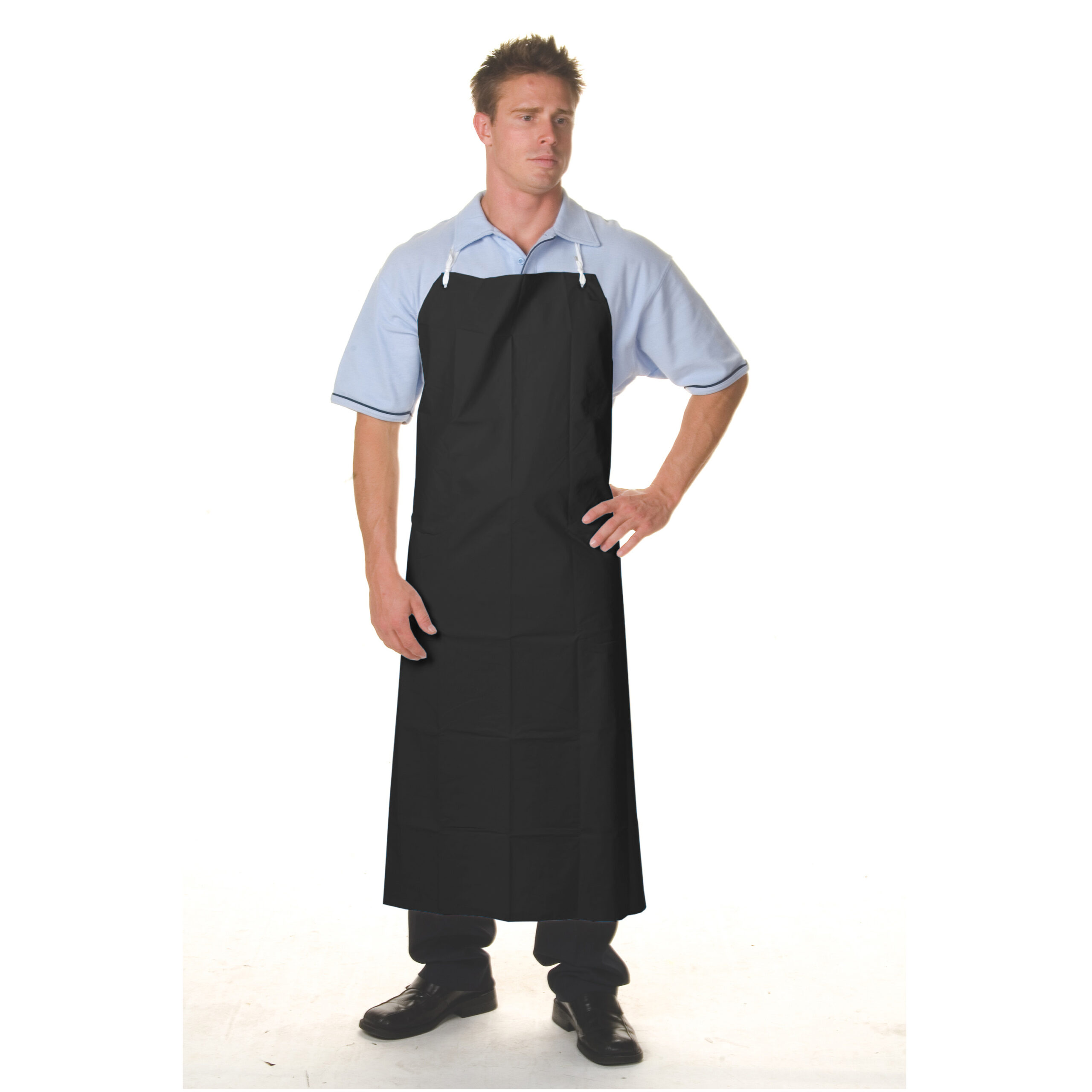 PVC Full Bib Apron Large Black PVC Full Bib Apron Large Black