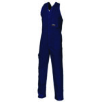 Cotton Drill Action Back Overall Navy