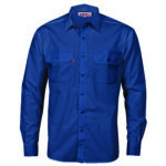 Polyester Cotton Work Shirt - Long Sleeve Navy