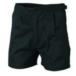 Cotton Drill Utility Shorts Black