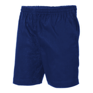 Drill Elastic Drawstring Shorts Navy