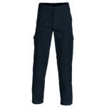 Cotton Drill Cargo Pants Black