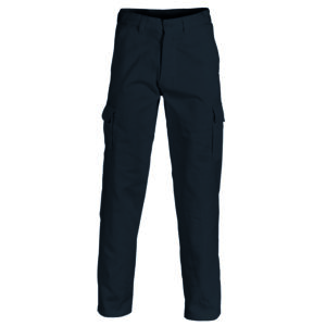 Cotton Drill Cargo Pants Black