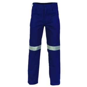 Cotton Drill Pants With 3M R/Tape Navy