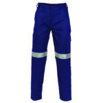 Lightweight  Cotton Cargo Pants with 3M R/Tape Navy