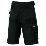 Duratex Cotton Duck Weave Cargo Shorts Black