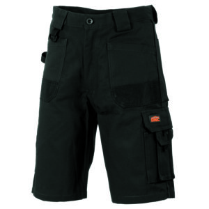 Duratex Cotton Duck Weave Cargo Shorts Black