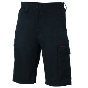 Digga Cool-Breeze Cotton Cargo Shorts Black
