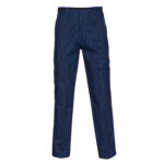 Middle Weight Cotton Double Slant Cargo Pants Navy