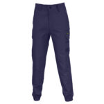 SlimFlex Tradie Cargo Pants- Elastic Cuffs Navy