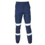 SlimFlex Bio-Motion Segment Taped Cargo Pants- Elastic Cuffs. Navy