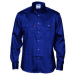 Patron Saint® Flame Retardant Drill Shirt, Long Sleeve Navy